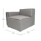 Flash Furniture Bridgetown Luxury Modular Sectional Sofa, Left Side with Arm Rest, Gray IS-IT2231-LC-GRY-GG - alternate 8